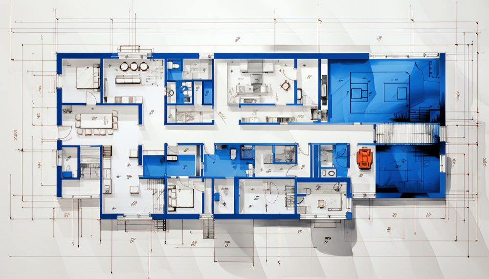 Dashboard van bouwkosten calculatieprogramma met kostenposten en waarschuwingen voor invoerfouten
